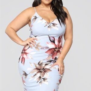 Fashion Nova Women Dress 2XL Garden Fresh Floral Dress